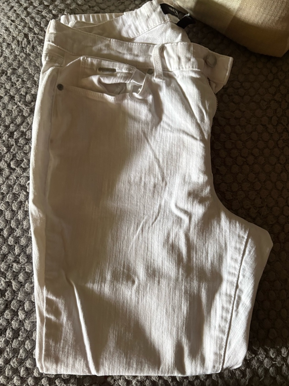 Nine West White Jeans with Classic Waistband